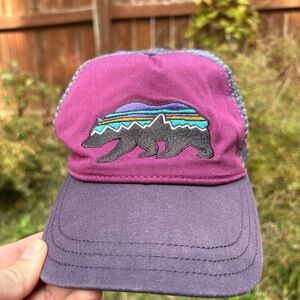 Patagonia Purple and Pink Trucker Hat